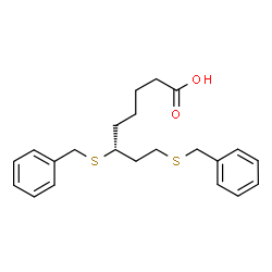 ChemSpider 2D Image | (6R)-6,8-Bis(benzylsulfanyl)octanoic acid | C22H28O2S2