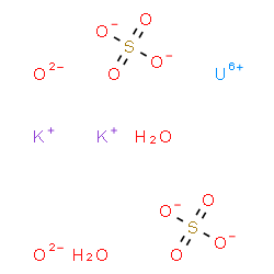 ChemSpider 2D Image | POTASSIUM URANYL SULFATE DIHYDRATE | H4K2O12S2U