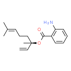 ChemSpider 2D Image | (3S)-3,7-Dimethyl-1,6-octadien-3-yl 2-aminobenzoate | C17H23NO2