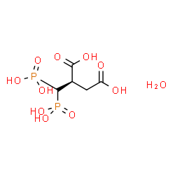 ChemSpider 2D Image | (2R)-2-(Diphosphonomethyl)succinic acid hydrate (1:1) | C5H12O11P2