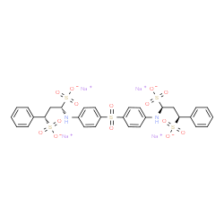 ChemSpider 2D Image | Tetrasodium (1S,3S,1'S,3'S)-1,1'-[sulfonylbis(4,1-phenyleneimino)]bis(3-phenyl-1,3-propanedisulfonate) | C30H28N2Na4O14S5
