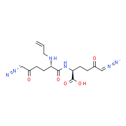 ChemSpider 2D Image | N-Allyl-6-diazo-5-oxo-L-norleucyl-6-diazo-5-oxo-L-norleucine | C15H20N6O5