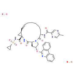 ChemSpider 2D Image | Paritaprevir dihydrate | C40H47N7O9S