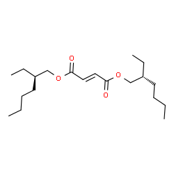 ChemSpider 2D Image | Bis[(2R)-2-ethylhexyl] (2E)-2-butenedioate | C20H36O4
