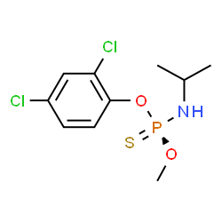 ChemSpider 2D Image | O-(2,4-Dichlorophenyl) O-methyl (S)-isopropylphosphoramidothioate | C10H14Cl2NO2PS