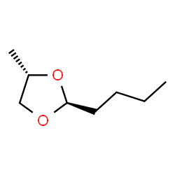 ChemSpider 2D Image | (2S,4S)-2-Butyl-4-methyl-1,3-dioxolane | C8H16O2