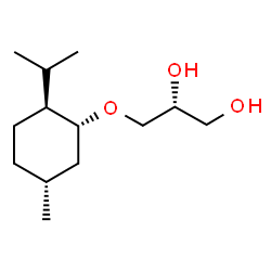ChemSpider 2D Image | (2R)-3-{[(1R,2S,5R)-2-Isopropyl-5-methylcyclohexyl]oxy}-1,2-propanediol | C13H26O3
