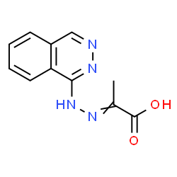 ChemSpider 2D Image | 2-(1-Phthalazinylhydrazono)propanoic acid | C11H10N4O2