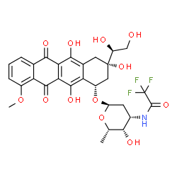ChemSpider 2D Image | N-TRIFLUOROACETYLDOXORUBICINOL | C29H30F3NO12