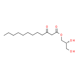 ChemSpider 2D Image | (2R)-2,3-Dihydroxypropyl 3-oxododecanoate | C15H28O5