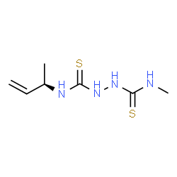 ChemSpider 2D Image | N-[(2R)-3-Buten-2-yl]-N'-methyl-1,2-hydrazinedicarbothioamide | C7H14N4S2