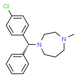 ChemSpider 2D Image | 1-[(R)-(4-Chlorophenyl)(phenyl)methyl]-4-methyl-1,4-diazepane | C19H23ClN2