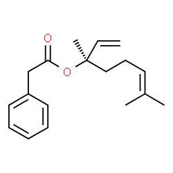ChemSpider 2D Image | (3R)-3,7-Dimethyl-1,6-octadien-3-yl phenylacetate | C18H24O2