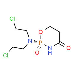 ChemSpider 2D Image | (2R)-2-[Bis(2-chloroethyl)amino]-1,3,2-oxazaphosphinan-4-one 2-oxide | C7H13Cl2N2O3P