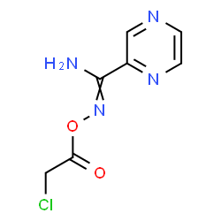 ChemSpider 2D Image | N'-(2-Chloroacetoxy)-2-pyrazinecarboximidamide | C7H7ClN4O2