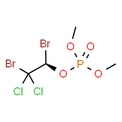 ChemSpider 2D Image | (1R)-1,2-Dibromo-2,2-dichloroethyl dimethyl phosphate | C4H7Br2Cl2O4P