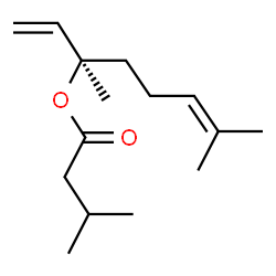ChemSpider 2D Image | (3R)-3,7-Dimethyl-1,6-octadien-3-yl 3-methylbutanoate | C15H26O2