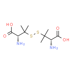 ChemSpider 2D Image | (2S,2'R)-3,3'-Disulfanediylbis(2-amino-3-methylbutanoic acid) (non-preferred name) | C10H20N2O4S2