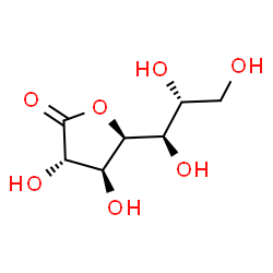 ChemSpider 2D Image | (3S,4S,5S)-3,4-Dihydroxy-5-[(1R,2R)-1,2,3-trihydroxypropyl]dihydro-2(3H)-furanone | C7H12O7