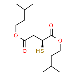 ChemSpider 2D Image | Bis(3-methylbutyl) (2S)-2-sulfanylsuccinate | C14H26O4S