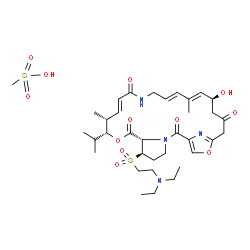 ChemSpider 2D Image | DALFOPRISTIN MESYLATE | C35H54N4O12S2