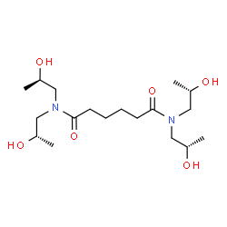 ChemSpider 2D Image | N-[(2R)-2-Hydroxypropyl]-N,N',N'-tris[(2S)-2-hydroxypropyl]hexanediamide | C18H36N2O6