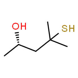 ChemSpider 2D Image | (2S)-4-Methyl-4-sulfanyl-2-pentanol | C6H14OS