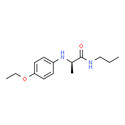 ChemSpider 2D Image | N~2~-(4-Ethoxyphenyl)-N-propyl-D-alaninamide | C14H22N2O2