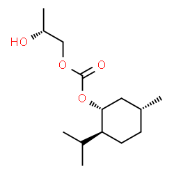 ChemSpider 2D Image | (2R)-2-Hydroxypropyl (1R,2S,5R)-2-isopropyl-5-methylcyclohexyl carbonate | C14H26O4