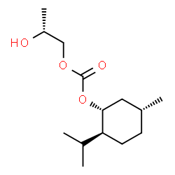 ChemSpider 2D Image | (2S)-2-Hydroxypropyl (1R,2S,5R)-2-isopropyl-5-methylcyclohexyl carbonate | C14H26O4
