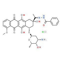 ChemSpider 2D Image | Zorubicin hydrochloride | C34H36ClN3O10