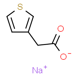 ChemSpider 2D Image | Sodium 3-thienylacetate | C6H5NaO2S