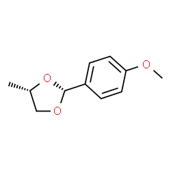 ChemSpider 2D Image | (2R,4S)-2-(4-Methoxyphenyl)-4-methyl-1,3-dioxolane | C11H14O3