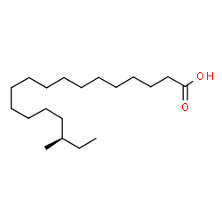 ChemSpider 2D Image | (16R)-16-Methyloctadecanoic acid | C19H38O2