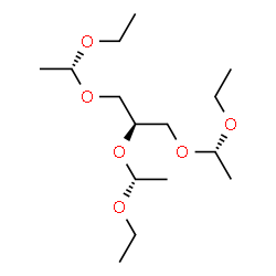 ChemSpider 2D Image | (4R,7r,10S)-7-[(1R)-1-Ethoxyethoxy]-4,10-dimethyl-3,5,9,11-tetraoxatridecane | C15H32O6