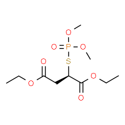 ChemSpider 2D Image | Diethyl (2R)-2-[(dimethoxyphosphoryl)sulfanyl]succinate | C10H19O7PS
