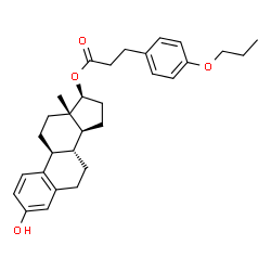 ChemSpider 2D Image | ESTRADIOL 17-P-PROPOXYPHENYL PROPIONATE | C30H38O4