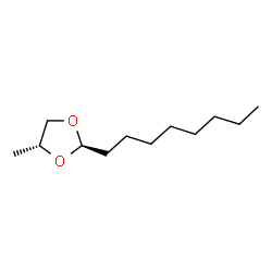 ChemSpider 2D Image | (2R,4R)-4-Methyl-2-octyl-1,3-dioxolane | C12H24O2