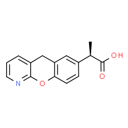 ChemSpider 2D Image | (2R)-2-(5H-Chromeno[2,3-b]pyridin-7-yl)propanoic acid | C15H13NO3