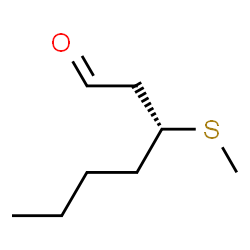 ChemSpider 2D Image | (3R)-3-(Methylsulfanyl)heptanal | C8H16OS