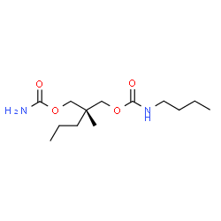 ChemSpider 2D Image | (2R)-2-[(Carbamoyloxy)methyl]-2-methylpentyl butylcarbamate | C13H26N2O4