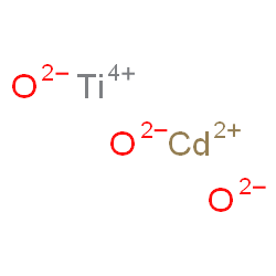 ChemSpider 2D Image | cadmium(2+);oxygen(2-);titanium(4+) | CdO3Ti