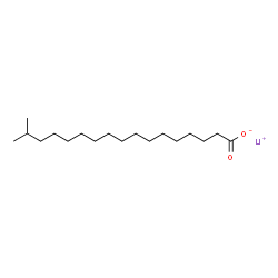 ChemSpider 2D Image | Lithium 16-methylheptadecanoate | C18H35LiO2