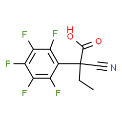 ChemSpider 2D Image | 2-Cyano-2-(pentafluorophenyl)butanoic acid | C11H6F5NO2