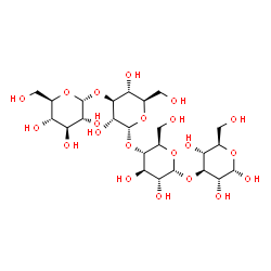 ChemSpider 2D Image | alpha-D-Glucopyranosyl-(1->3)-alpha-D-glucopyranosyl-(1->4)-alpha-D-glucopyranosyl-(1->3)-alpha-D-glucopyranose | C24H42O21
