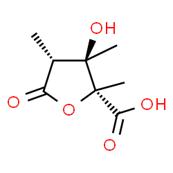 ChemSpider 2D Image | L-Arabinaric acid, 2-deoxy-2-methyl-3,4-di-C-methyl-, 1,4-lactone | C8H12O5