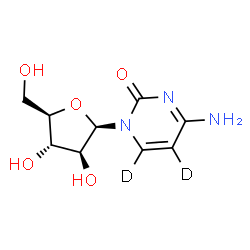ChemSpider 2D Image | Cytarabine-5,6-d2 | C9H11D2N3O5