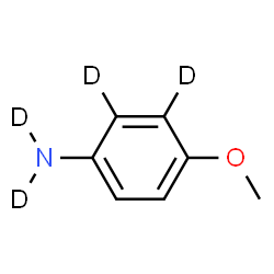 ChemSpider 2D Image | 4-Methoxy(2,3-~2~H_4_)aniline | C7H5D4NO
