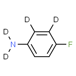 ChemSpider 2D Image | 4-Fluoroaniline-2,3,5,6-d4 | C6H2D4FN