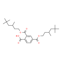 ChemSpider 2D Image | 2,4-Bis{[(3,5,5-trimethylhexyl)oxy]carbonyl}benzoic acid | C27H42O6